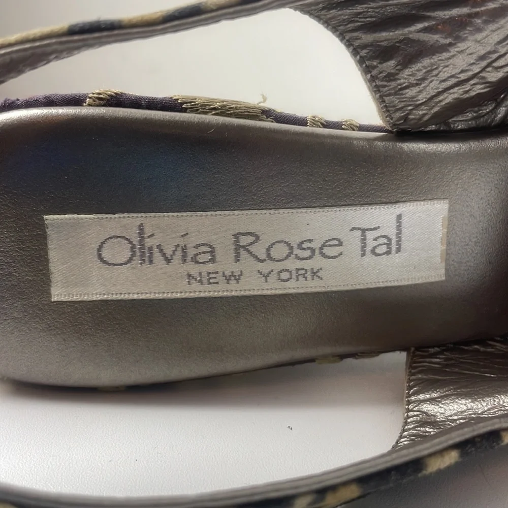 Olivia Rose Tal Floral Leopard Platform heel Size 38 - Picture 7 of 17